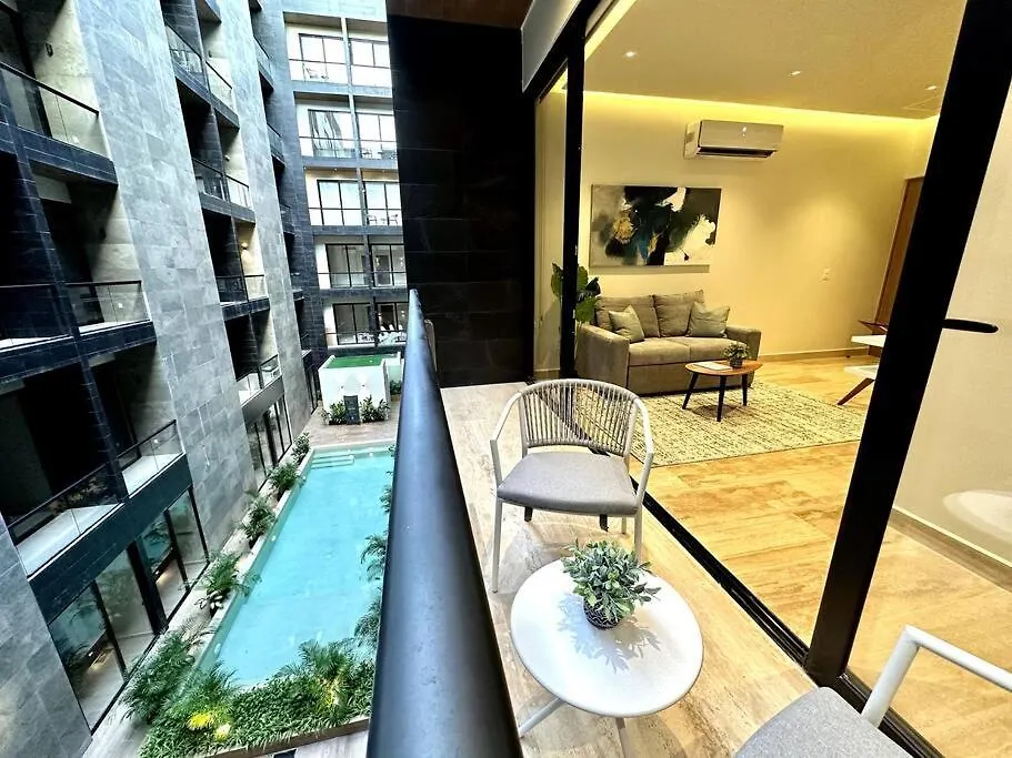Modern Loft With Rooftop Pool & Gym By Solmar Rentals Playa del Carmen Messico